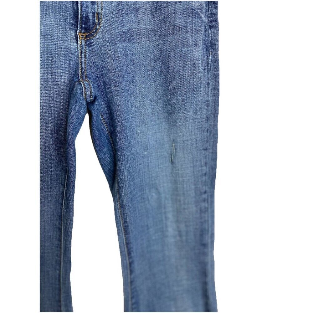 Pistola Ultra Flare Bell Bottom Frayed Hem Distressed Mid Rise Jeans Size 28 - Picture 4 of 12